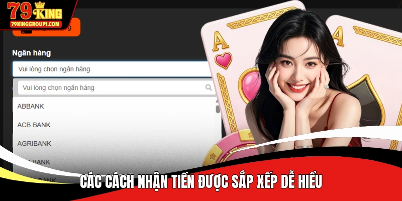 Các cách nhận tiền được sắp xếp dễ hiểu